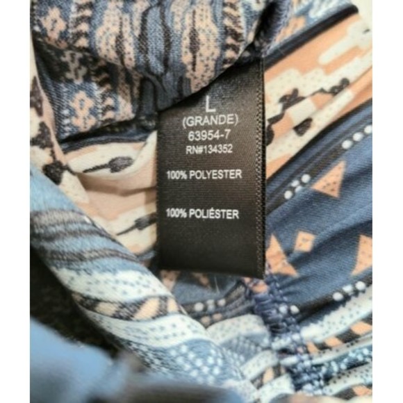 Women's pants size large in Aztec print elastic waistband tapperd leg Brand New - Picture 5 of 7